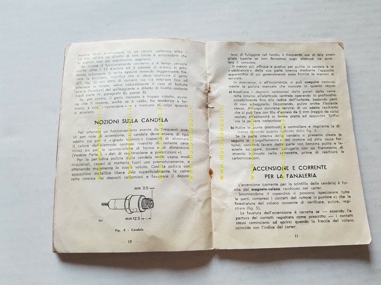 Legnano Mosquito 49 1953 manuale uso originale italiano owner's manual