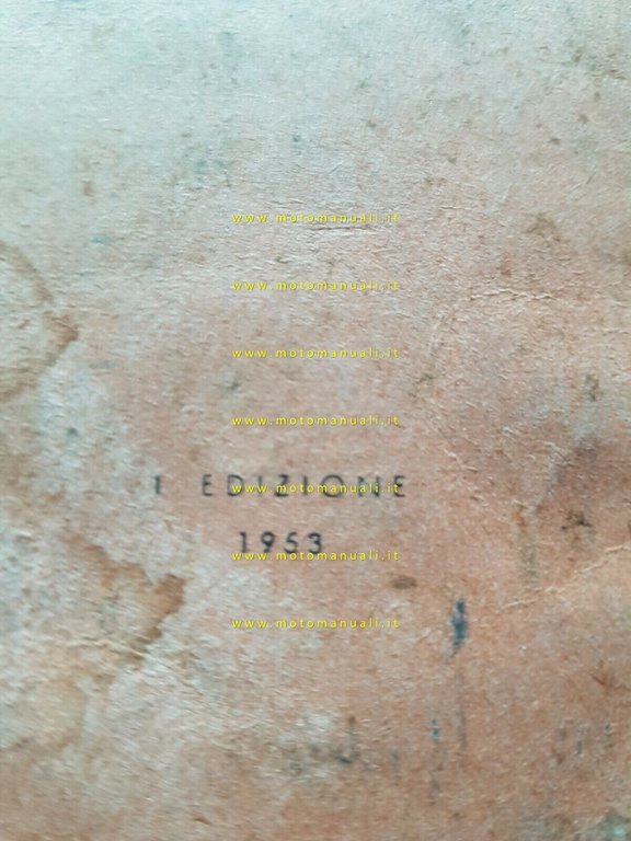 Legnano Mosquito 49 1953 manuale uso originale italiano owner's manual