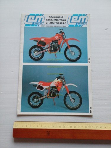 LEM produzione minimoto ciclomotori anni 90 depliant italiano originale