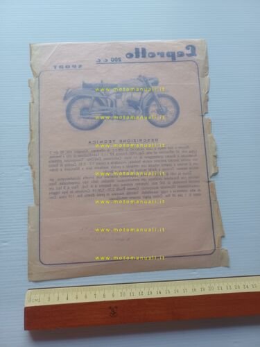 Leprotto 200 Sport 1953 depliant italiano originale