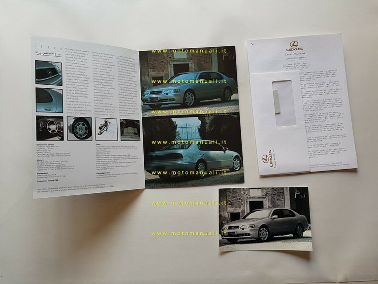 Lexus GS 300 Sport 1996 cartella stampa presentazione italiano originale …