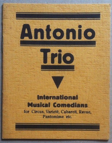 Libretto - Antonio Trio - International Musical Comedians - Circus …