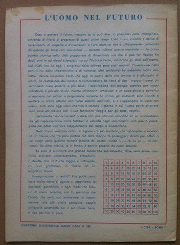 Libretto - Booklet - Quaderno ministeriale 1936 - L'uomo nel …