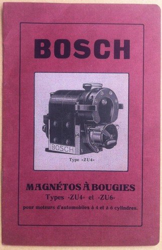 Libretto - Bosch - Magnétos à bougies - spinterogeni - …