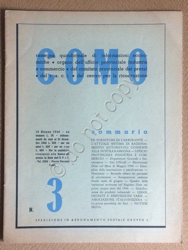 Libretto - Como - Giugno 1946 - Rassegna Quindicinale di … | Immagine principale