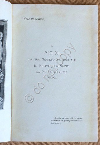 Libretto - Diocesi Milano Dedica Pio XI - 1928 - … | Immagine Gallery 2