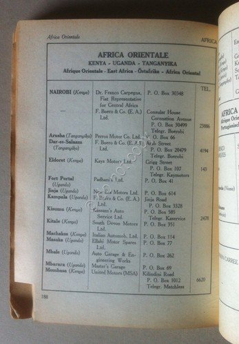 Libretto - Fiat Stazioni di servizio - XCII Edizione 1962 …