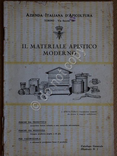 Libretto - Il Materiale Apistico Moderno - Catalogo Generale Illustrato … | Immagine principale