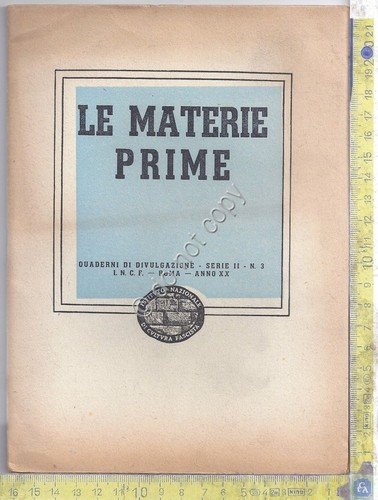 Libretto - Le materie prime - Quaderni di Divulgazione - … | Immagine principale