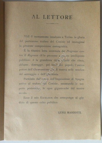 Libretto - Luigi Manzotti - Excelsior - G. Ricordi & …