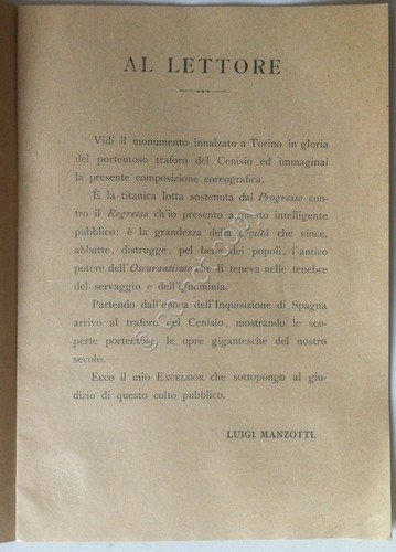 Libretto - Luigi Manzotti - Excelsior - G. Ricordi & …