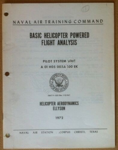 Libretto - U.S. Navy - Basic Helicopter Powered Fligh Analysis … | Immagine principale