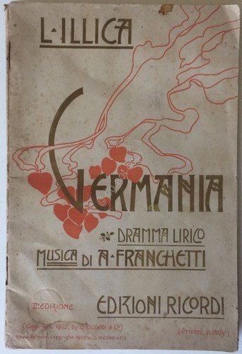 Libretto d'Opera - Illica - Germania - Ricordi 1902 - … | Immagine principale