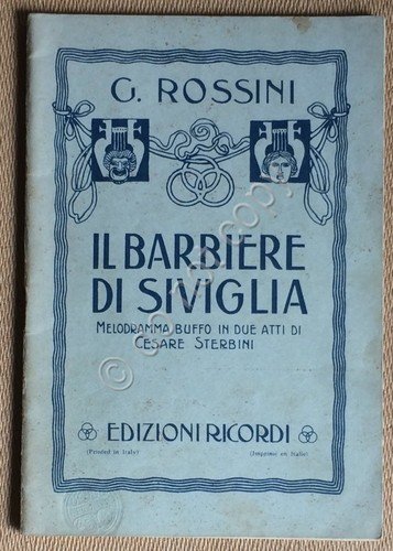 Libretto d'opera - Rossini - Il Barbiere di Siviglia - … | Immagine principale