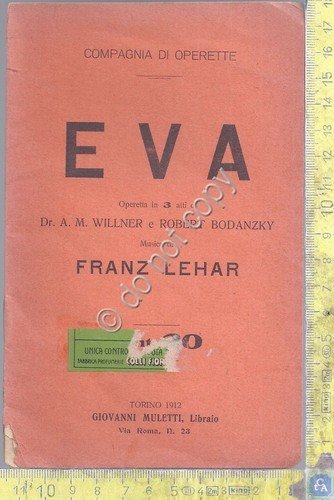 Libretto Opera - Compagnia di Operette - Eva - F. … | Immagine principale