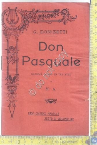 Libretto Opera - Don Pasquale - Donizetti - Casa Ed. …