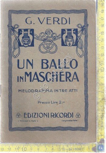 Libretto Opera - Un Ballo in Maschera - G. Verdi … | Immagine principale