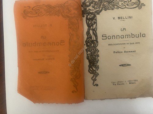 Libretto Opera Bellini La Sonnambula Ed Cervieri | Immagine Gallery 2