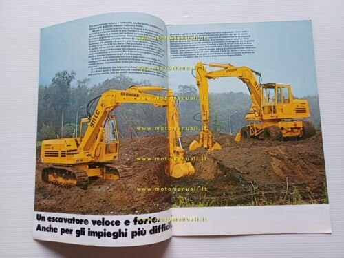 Liebherr A-R 911 serie C escavatore idraulico 1977 depliant italiano …