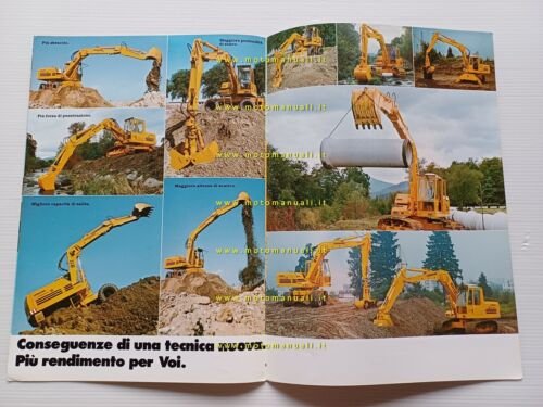 Liebherr A-R 911 serie C escavatore idraulico 1977 depliant italiano …