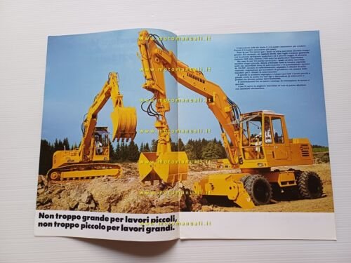 Liebherr A-R 921 serie C escavatore idraulico 1977 depliant italiano …