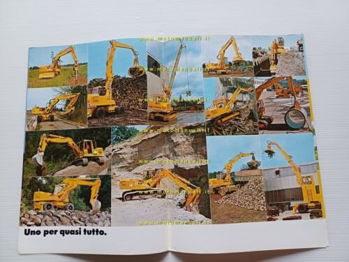 Liebherr A-R 921 serie C escavatore idraulico 1977 depliant italiano …