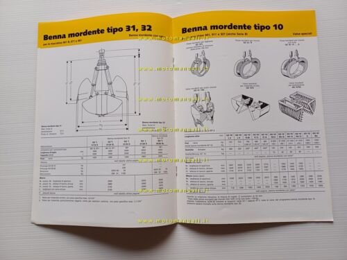 Liebherr benne mordenti 1976 scheda tecnica depliant italiano originale
