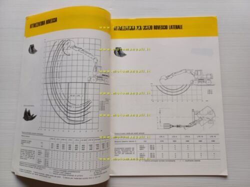 Liebherr escavatore A 921 C 1977 scheda tecnica depliant italiano …