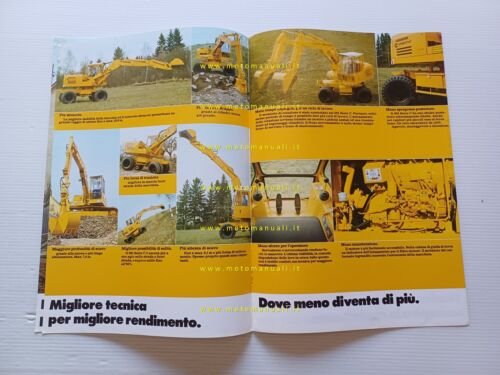 Liebherr escavatore gommato A-R 901 C 1977 depliant originale