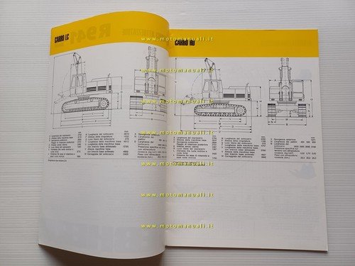 Liebherr escavatore R 941 B 1977 scheda tecnica depliant italiano …