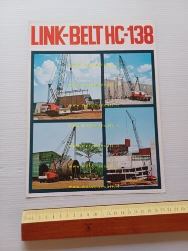 Link-Belt gru idraulica HC 138 1972 depliant originale italiano