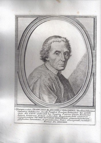 Litografia - Francisco Blanchino Veronensi - .XIX Secolo