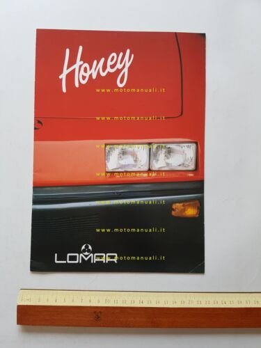 LOMAR Honey 125 Miniauto motore Cagiva 1986 depliant originale italiano