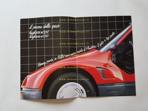 LOMAR Honey 125 Miniauto motore Cagiva 1986 depliant originale italiano