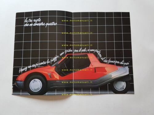 LOMAR Honey 125 Miniauto motore Cagiva 1986 depliant originale italiano
