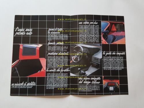 LOMAR Honey 125 Miniauto motore Cagiva 1986 depliant originale italiano