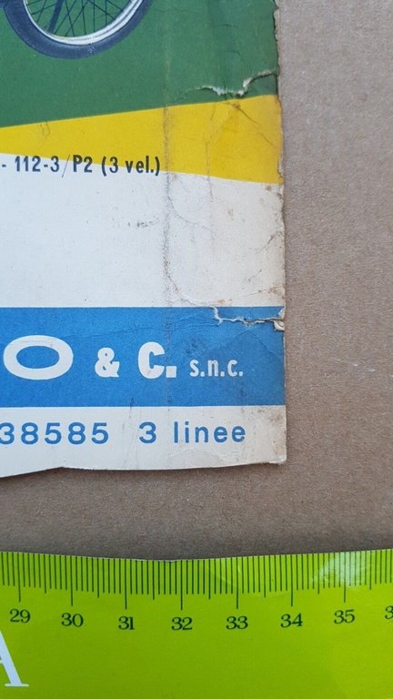 Lygie Rizzato motocarri cicli trasporto merci insegna cartone originale tabella