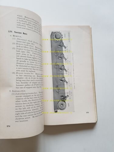 M24 Chaffee Carro Armato leggero 1951 manuale uso libretto istruzioni …