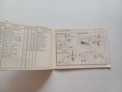MAB motocoltivatore Talpa manuale uso + catalogo ricambi originale