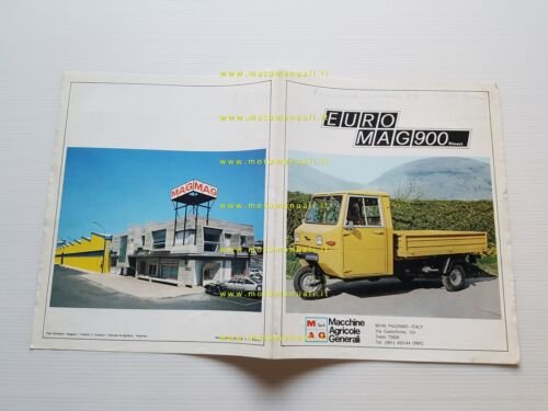 MAG Euromag 900 Diesel 1976 motocarro depliant originale