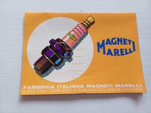 Magneti Marelli catalogo manuale candele 1968 auto moto