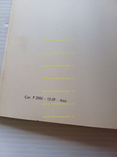 Magneti Marelli manuale officina motorini avviamento auto 1959 originale