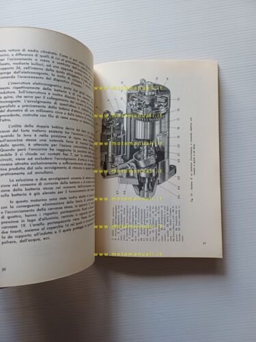 Magneti Marelli manuale officina motorini avviamento auto 1959 originale