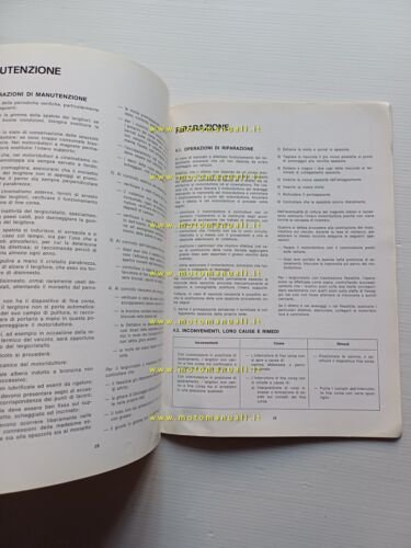 Magneti Marelli manuale officina riparazione tergicristalli auto 1971 originale