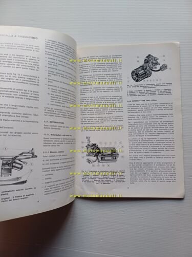 Magneti Marelli manuale officina riparazione tergicristalli auto 1971 originale