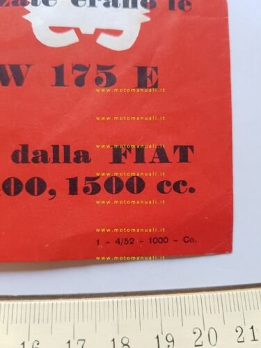 Magneti Marelli Raid Algeri-Capetown Fiat Campagnola 1952 depliant originale