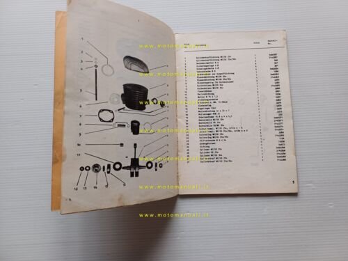 Maico Gelandesport-Cross anni 60 catalogo ricambi originale Spare Part List