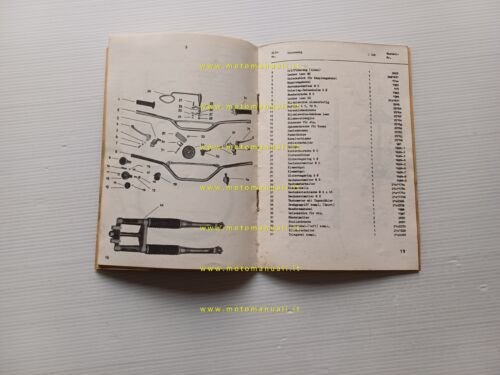 Maico Gelandesport-Cross anni 60 catalogo ricambi originale Spare Part List