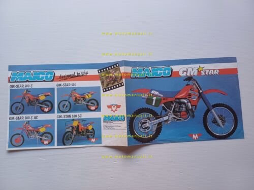 Maico GM Star 250 - 500 1986 depliant originale italiano