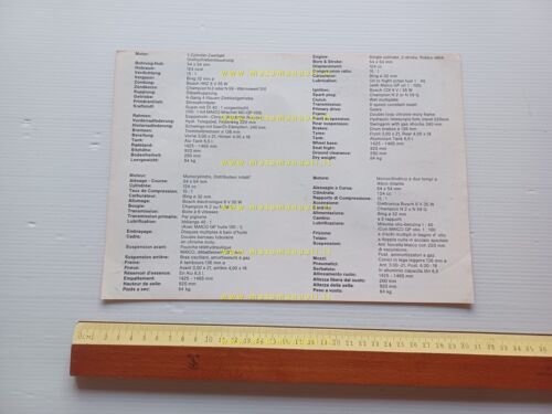 Maico MC 125 cross 1977 depliant originale italiano